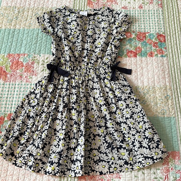 NWT CrewCuts Navy and White Daisy dress - Picture 1 of 7